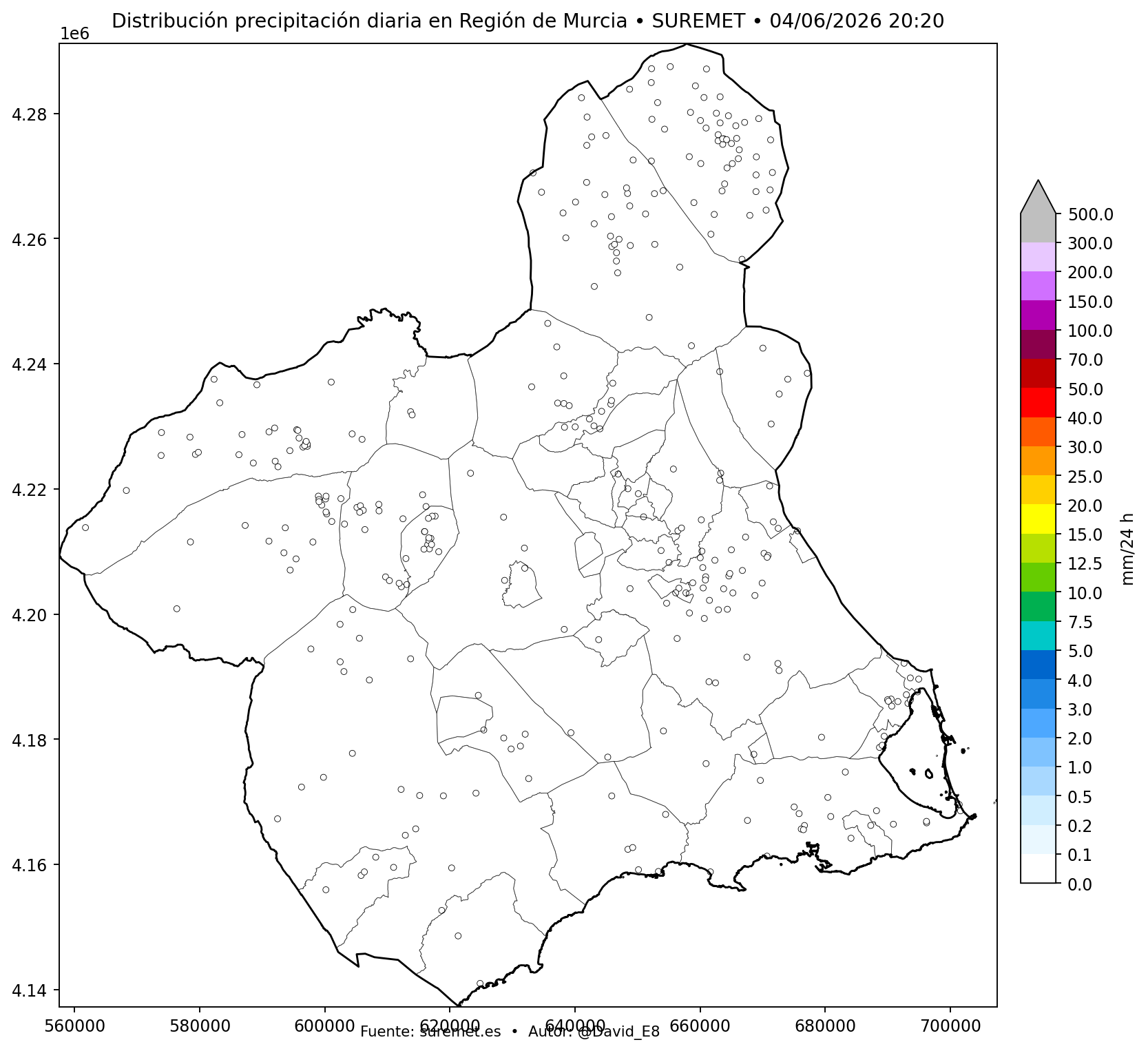 Precipitación Murcia